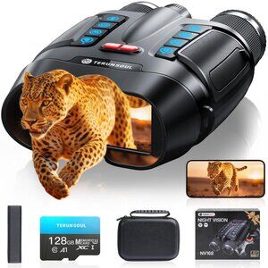 Night Vision Goggles - Smart APP 4K Night Vision Binoculars, 10000mAh Battery, 1